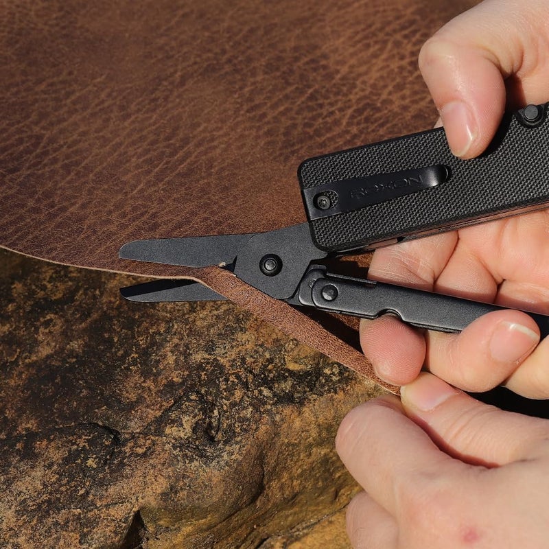 Roxon KS2E Noir Elite D2 Blade 13 in 1 Mini Multi Tool function pocket knife with big scissor, G10 handle and Pocket clip, good for Camping/Backpacking/Emergencies/EDC Multitool (D2 Steel Blade) - Image 3